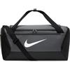 Nike Brasilia S Duff Borsone Nero/Grigio Tg S
