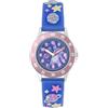 Disney Stitch Time Teacher LAS9020 - Orologio analogico con cinturino viola, Viola, Moderno