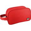 Grafoplás bits & Bobs - Beauty case quadrato con manico in laterale, 28 x 18 x 10 cm, rosso, 28x18x10cm, Beauty case quadrato con manico laterale