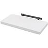 WOLTU Mensola da Muro Rettangolare Scaffale Libreria a Parete Decorazione per Cameretta Ufficio Porta CD/Dvd in Legno Bianco 30cm RG9371ws