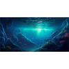 MIRRORANG 61x30cm Poster di Acquario Tropicale Sfondo Letto del Fiume e Lago Pianta acquatica Sfondo dell'acquario Sottomarino