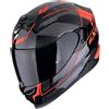 SCORPION Casco EXO-520 EVO AIR LENA Nero Rosso SCORPION M