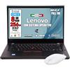 Lenovo Portatile Notebook con processore Intel Core i5 - Display 14 - Ram 8Gb - SSD 256Gb - Sistema operativo WIN 11 PRO e Libre Office - Ingressi LAN HDMI USB TYPE C - MOUSE