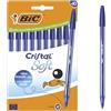 BIC Penne a Sfera Cristal Soft con Punta Media (1,2 mm) e Inchiostro Softline - Blu, Confezione da 10