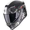SCORPION Casco Scorpion Covert FX Skullz grigio oro opaco