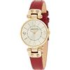Anne Klein - Orologio da donna con cinturino in pelle, Rosso/Oro