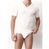 Perofil T-shirt M/M Perofil Lana Seta Cotone scollo V 24055 VPRT00189 Bianco