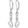 jiamiaoi Orecchini Pendenti Lunghi Orecchino Donna Argent 925 Orecchini a Goccia Brillantino Orecchino Infinito
