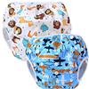 Teamoy 2pcs Baby Nappy riutilizzabile pannolino da nuoto, Aircraft+ Fat Smile