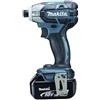 Makita Avvitatore a impulsi a batteria 18 V/5,0 Ah, 2 batterie e caricatore in MAKPAC, DTS141RTJ