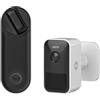 Yale Linus Smart Lock L2 05/103210/MB Nero + Yale Telecamera smart da esterni SV-OC-1A-W Bianca