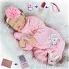 antboat Bambole Reborn Femmine 22 Pollici 55cm Bambole Reborn in Silicone Realistico Bambole Reborn Che Sembrano Vere Neonata Ragazza Giocattoli