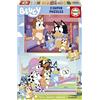 Educa - Puzzle Legno Bluey | 2x25 pezzi Puzzle Legno | Bluey, Puzzle Legno Bambini | dai 3 anni (19407)