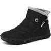 SMajong Donna Uomo Stivali da Neve Invernali Caldo Scarpe Foderata Pelliccia Inverno Boots Impermeabili Cotone Caviglia Stivaletti Antiscivolo Trekking Scarpe All'aperto Blu 42EU.
