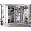 Dmora - Guardaroba grande Bestone, Mobile camera da letto, Cabina armadio portabiti, Armadio appendiabiti, 234x141 h205 cm, Bianco