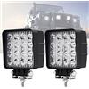 Dinfu Faro da Lavoro, 2 x 48W fari led trattore 12V 24V Piazza Fari Led ausiliari 6000K luci di retromarcia IP68 impermeabile per camion Moto Auto ATV UTV SUV 4x4