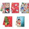 Autilify Strofinacci Cucina Cotone-Set di 5 Asciugamani Da Cucina Per Vacanze Decorativi-40x55 CM (Natale)
