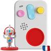 FABA+ Raccontastorie interattivo Versione Francese per Bambini con contenuti Audio da 0 a 10 Anni, Cassa Audio con Personaggio Sonoro Me, Luce Notturna, Routine Nanna, Gioco educativo Musicale
