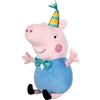 Schmidt Spiele 42830 Peppa Pig, Schorsch Wutz, Party, 37 cm, Peluche