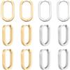 UNICRAFTALE Orecchini A Cerchio Huggie In Acciaio Inossidabile Da 12 mm Orecchini A Cerchio Lunghi Ovali Senza Fine 21 colori Orecchini Huggie Ipoallergenici Orecchini Sleeper Sleeper Orecchini