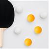 BullTek 6x Pallina da Ping Pong Arancioni, Set di Dimensioni Standard 40mm - 2,7g, Palline da Gioco per Beer-Pong, da Allenamento da 40 mm per Principianti, da Esterno o Interno