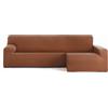 ECOMMERC3 | Copridivano Chaiselongue Braccio Lungo Destra Bielastico Traspirante - Copridivano Chaiselongue Colore Caldaia Regolazione Gomme e Schiume di Tenuta, Protezione contro l'usura