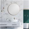 Talos Picasso Specchio Oro Ø 60 cm -Cornice in alluminio di alta qualità Specchio da bagno rotondo per un ambiente elegante - Elegante specchio da parete che unisce funzionalità e design moderno.