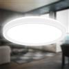 B.K.Licht - Plafoniera LED a luce indiretta, spessore 3cm, luce bianca neutra, lampada LED, plafoniera LED, lampada da soggiorno, pannello LED,lampada da cucina,illuminazione da soffitto,24x3cm,bianco