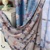 SUOUO Tende oscuranti con motivo floreale vintage su entrambi i lati, per camera da letto, 2 pannelli, lunghezza 213 cm, isolamento termico, oscuranti, tende blu per finestre per soggiorno