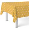 Martina Home Tovaglia in tela cerata Polygon, 180 x 140 cm, colore: senape