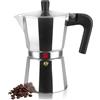 Magefesa Kenia - Caffettiera Moka 12 Tazze, 600ml, Alluminio Smaltato, per Cucine a Gas, in Vetroceramica ed Elettriche, NON Adatta per Induzione