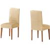 Martina Home Tunez Pack 2 unità di fodere per sedie con schienale colore Beige