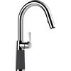 SCHOCK Rubinetto da cucina SC-520 Dusk - rubinetto grigio ad alta pressione CRISTADUR con tubo flessibile estraibile e connettori standard