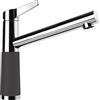 SCHOCK Rubinetto da cucina SC-510 Dusk - grigio a bassa pressione CRISTADUR con beccuccio fisso e connettori standard