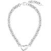 BOSS Jewelry Collana a Catena da Donna Collezione HONEY LOVE in Acciaio Inossidabile con un Charm a Forma di Cuore - 1580636