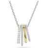 Swarovski Pendente Hyperbola, Taglio misto, Bianco, Mix di finiture