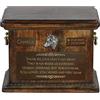 Art-Dog Urna Commemorativa per Animali Domestici - Ritratto in Bronzo Fuso a Freddo Fatto a Mano su Base di Betulla - Incisione Personalizzata - 8,3x11,4x8,7 - Shiba Inu