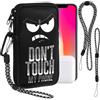 Pwsap Custodia in Neoprene con Cerniera per Smartphone, Universali Astuccio Portacellulare a Sacchetto con Cordino e Moschettone, 7 Custodia per Telefono Borsa Verticale impermeabile for iPhone Samsung