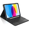 Occtingkind, Tastiera per iPad A16 11/10 Gen 10.9/11, Custodia con Tastiera per iPad 2022/2025, Cover Touchpad Magnetica Staccabile Bluetooth Keyboard, Italiano Layout, USB C, Nero