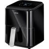 MPM Forno a convezione Airfryer da 4,5 litri - Indicatore LED digitale - Friggitrice ad aria calda da 1400 W - Nero