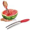 Avilia Coltello Affettatrice Manuale per Anguria e Melone 27cm - Lame Resistenti in Acciaio Inox Ideale per Tagliare a Cubetti o a Fette la tua Frutta Velocemente e Senza Sforzo - Manico Antiscivolo