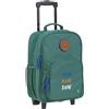 Lässig Valigia per bambini trolley da viaggio con manico telescopico e ruote per il bagaglio a mano dei bambini/Trolley dark green