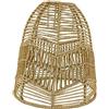 perfk Paralume per lampada a sospensione Paralume per plafoniera Boho Paralume in carta Corda in vimini Rattan Copri lampadario intrecciato per sala da, Stile C