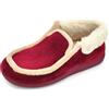JOMIX Pantofole Donna Invernali Chiuse Ciabatte Stivaletto Pelose Calde da Casa Babbucce Pelliccia Elegante Morbide MD2431 Rosso 38