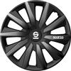 SPARCO Copricerchi 15 pollici Serie/Kit nero grigio Copricerchi Auto SPC1583BKGR