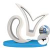 STOPPY Cuneo, Gancio Porta, Fermafinestre, Fermafinestra, Fermaporte, Fermaporta, utilizzabile a piedi nudi, set composto da 1 SOFTERFIX + 1 STOPPY (bianco)