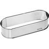 4smile Anelli per torte ovale in acciaio inox - Stabile forma regolabile - ideale come teglia o stampo per torte - per il Natale e tutto l'anno