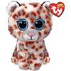 Ty Beanie Boos - Coco il Leopardo con Occhi Azzurri Grandi e Glitter, il Peluche con gli Occhi Grandi Scintillanti - 15 Cm - T37363