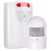 FiTspi Sistema di allarme con sensore di movimento per vialetto, dispositivo di sicurezza domestica, allarme wireless per interni o esterni, sensore di movimento PIR per giardini, capannoni e