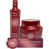 Fanola Wonder Curl, Shampoo per Capelli Ricci e Ondulati + Fanola Wonder Curl Maschera per Capelli Ricci e Ondulati, 500 ml